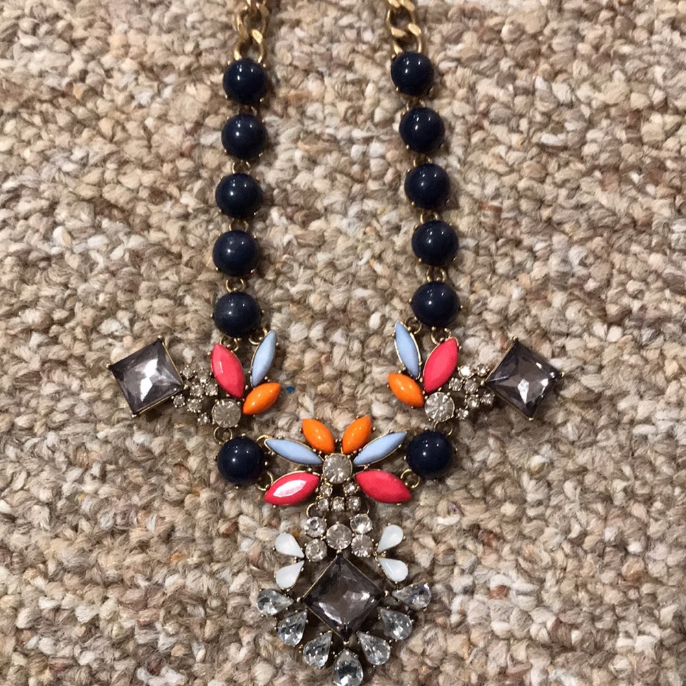 J. Crew Like New Multicolor Statement Necklace - image 2